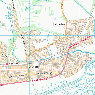 UK Topographic Maps West Lancashire District (B) (SD32) digital map