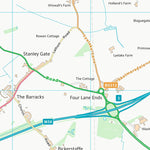 UK Topographic Maps West Lancashire District (B) (SD40) digital map