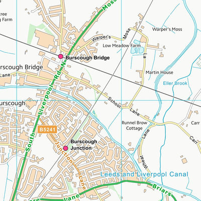 UK Topographic Maps West Lancashire District (B) (SD41) digital map