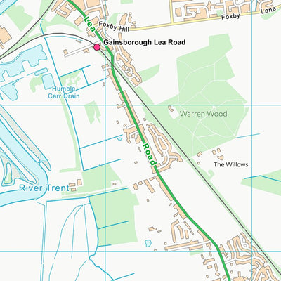 UK Topographic Maps West Lindsey District (SK88) digital map