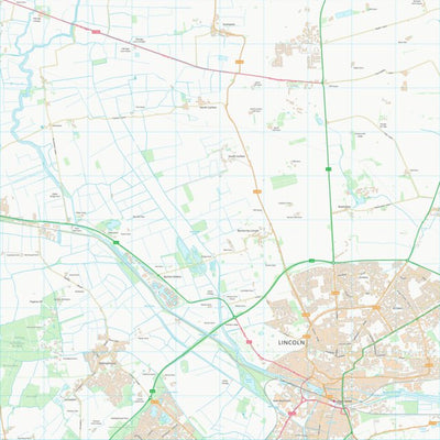 UK Topographic Maps West Lindsey District (SK97) digital map
