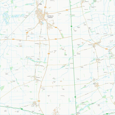 UK Topographic Maps West Lindsey District (SK99) digital map