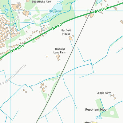 UK Topographic Maps West Lindsey District (TF07) digital map