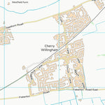 UK Topographic Maps West Lindsey District (TF07) digital map