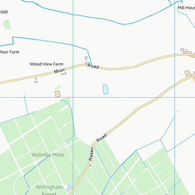 UK Topographic Maps West Lindsey District (TF19) digital map