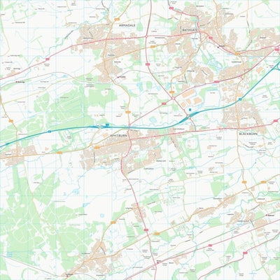 UK Topographic Maps West Lothian (NS96) digital map