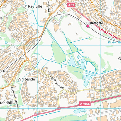 UK Topographic Maps West Lothian (NS96) digital map