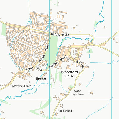 UK Topographic Maps West Northamptonshire (SP55) digital map