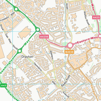 UK Topographic Maps West Northamptonshire (SP56) digital map