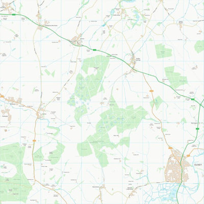 UK Topographic Maps West Northamptonshire (SP85) digital map
