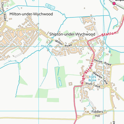 UK Topographic Maps West Oxfordshire District (SP21) digital map