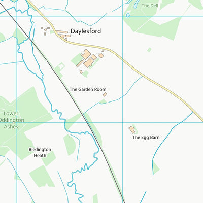 UK Topographic Maps West Oxfordshire District (SP22) digital map