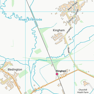 UK Topographic Maps West Oxfordshire District (SP22) digital map