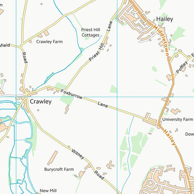 UK Topographic Maps West Oxfordshire District (SP31) digital map