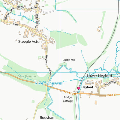 UK Topographic Maps West Oxfordshire District (SP42) digital map