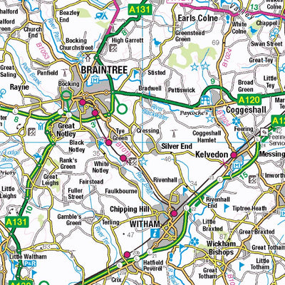 UK Topographic Maps West Suffolk District (TL) digital map