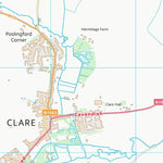 UK Topographic Maps West Suffolk District (TL74) digital map