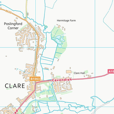 UK Topographic Maps West Suffolk District (TL74) digital map