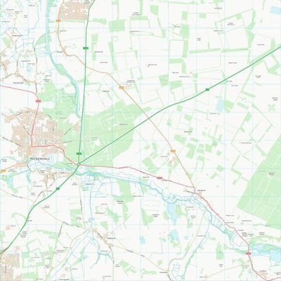 UK Topographic Maps West Suffolk District (TL77) digital map