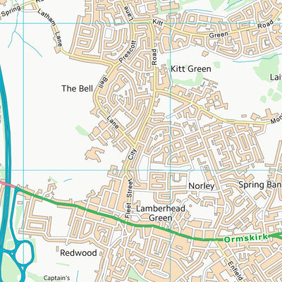 UK Topographic Maps Wigan District (B) (SD50) digital map