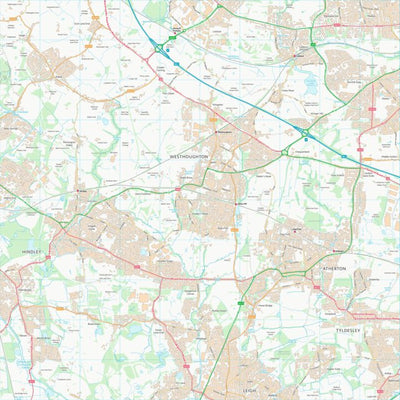 UK Topographic Maps Wigan District (B) (SD60) digital map