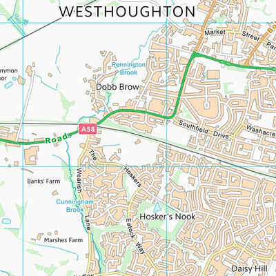 UK Topographic Maps Wigan District (B) (SD60) digital map