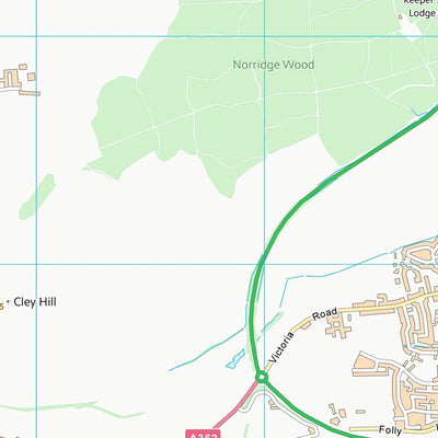 UK Topographic Maps Wiltshire (ST84) digital map