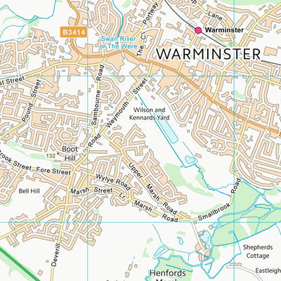 UK Topographic Maps Wiltshire (ST84) digital map
