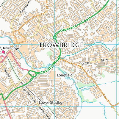 UK Topographic Maps Wiltshire (ST85) digital map