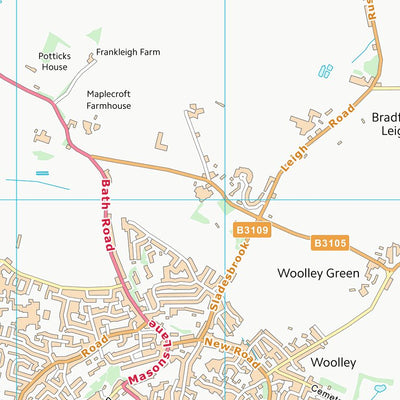 UK Topographic Maps Wiltshire (ST86) digital map