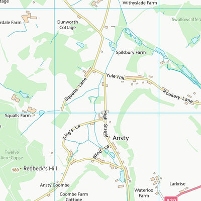 UK Topographic Maps Wiltshire (ST92) digital map