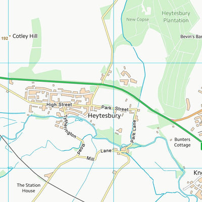 UK Topographic Maps Wiltshire (ST94) digital map