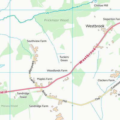 UK Topographic Maps Wiltshire (ST96) digital map
