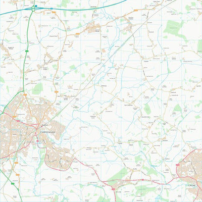 UK Topographic Maps Wiltshire (ST97) digital map