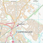 UK Topographic Maps Wiltshire (ST97) digital map