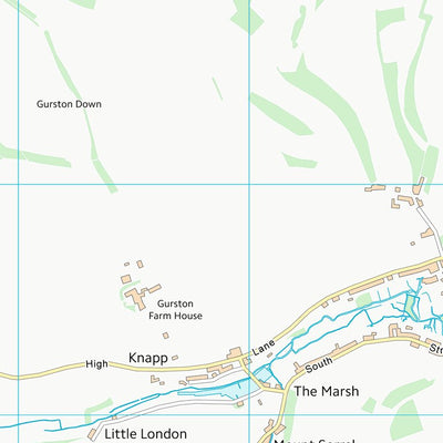 UK Topographic Maps Wiltshire (SU02) digital map