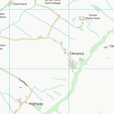 UK Topographic Maps Wiltshire (SU07) digital map
