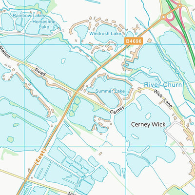 UK Topographic Maps Wiltshire (SU09) digital map