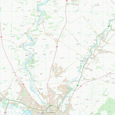 UK Topographic Maps Wiltshire (SU13) digital map