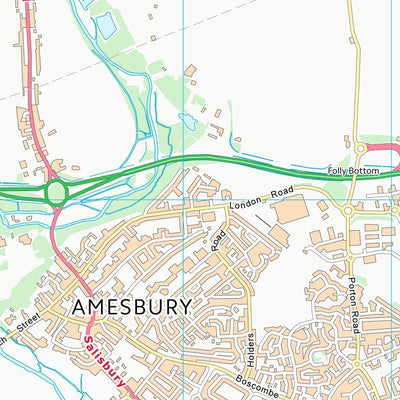 UK Topographic Maps Wiltshire (SU14) digital map