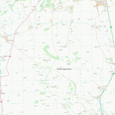 UK Topographic Maps Wiltshire (SU17) digital map