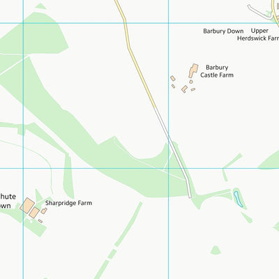 UK Topographic Maps Wiltshire (SU17) digital map