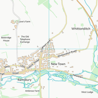 UK Topographic Maps Wiltshire (SU27) digital map