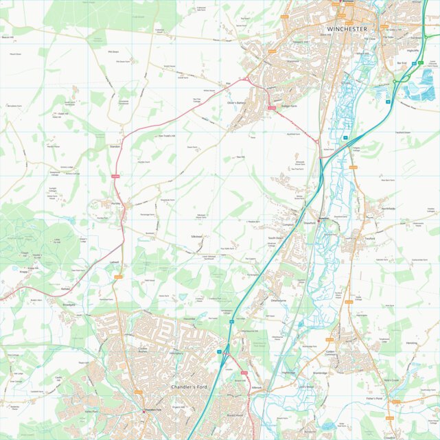 Winchester District (B) (SU42) Map by UK Topographic Maps | Avenza Maps
