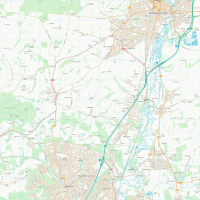 UK Topographic Maps Winchester District (B) (SU42) digital map