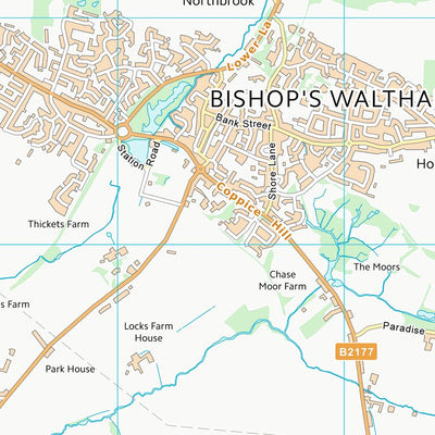 UK Topographic Maps Winchester District (B) (SU51) digital map