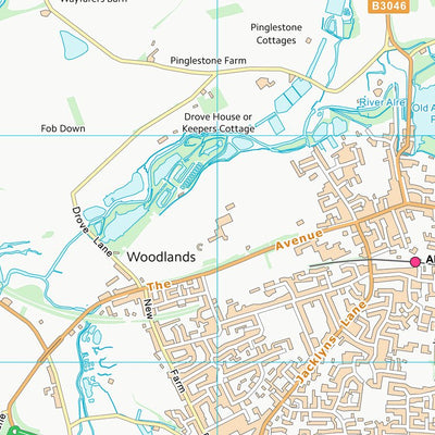 UK Topographic Maps Winchester District (B) (SU53) digital map