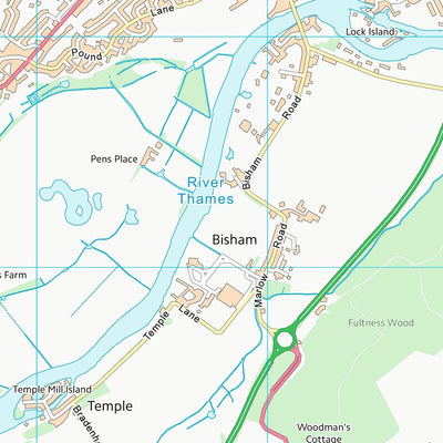 UK Topographic Maps Windsor and Maidenhead (B) (SU88) digital map