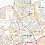 UK Topographic Maps Windsor and Maidenhead (B) (SU88) digital map
