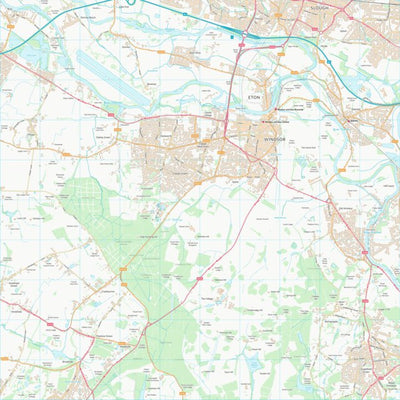 UK Topographic Maps Windsor and Maidenhead (B) (SU97) digital map